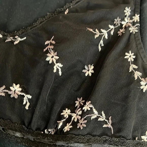 Floral Embroidered Slip Dress Nightgown - Picture 3 of 7